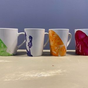 Arts and Crafts style coffee mugs
